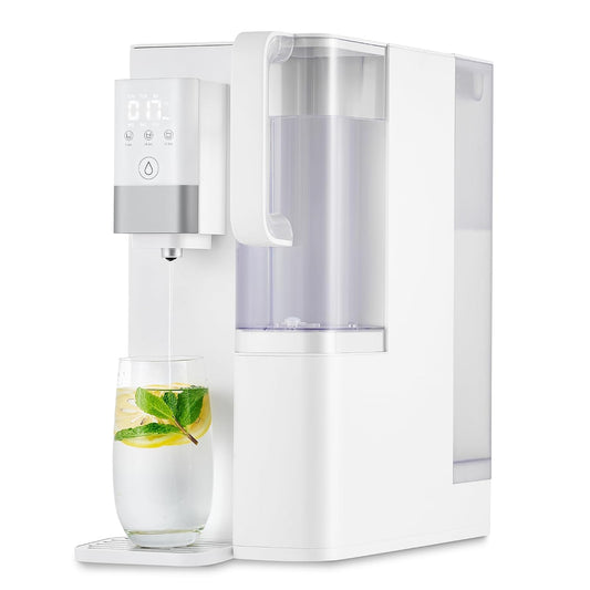 Reverse Osmosis Water Filter Countertop, 5-Stage RO Water Filtration System, Portable Water Purifier Dispenser with 3 Preset Volume Options, 4:1 Pure to Drain, NSF/ANSI 58, No Installation
