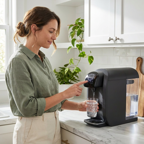 Reverse Osmosis Water Filter System Built for Countertop Use, 8-Stage Filtration, UV Treatment, Touch Display