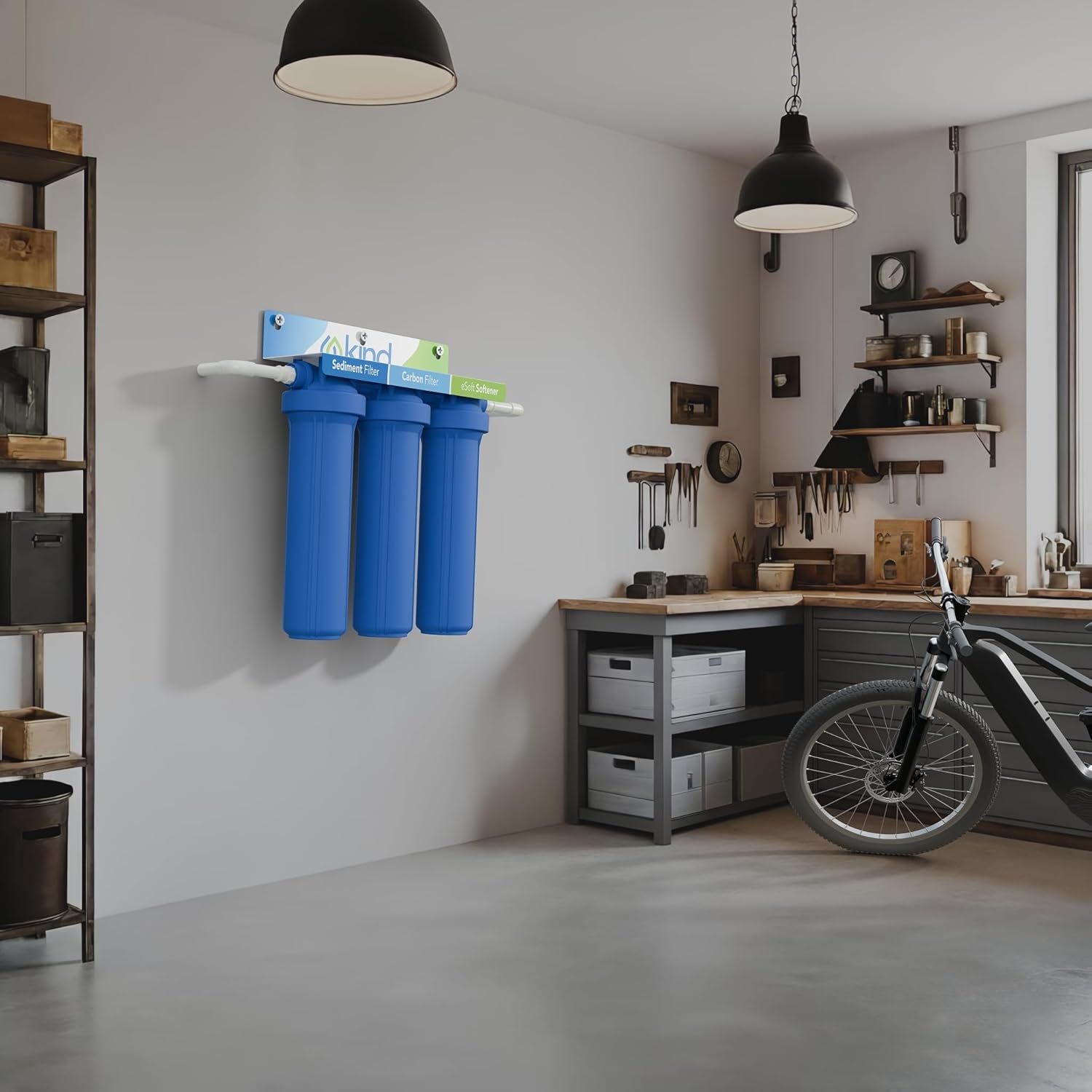 E-3000 Whole House Salt-Free Water Softener & Filter for City Water