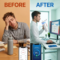 Bpa-Free Smart Water Bottle for Health & Wellness — Before & After