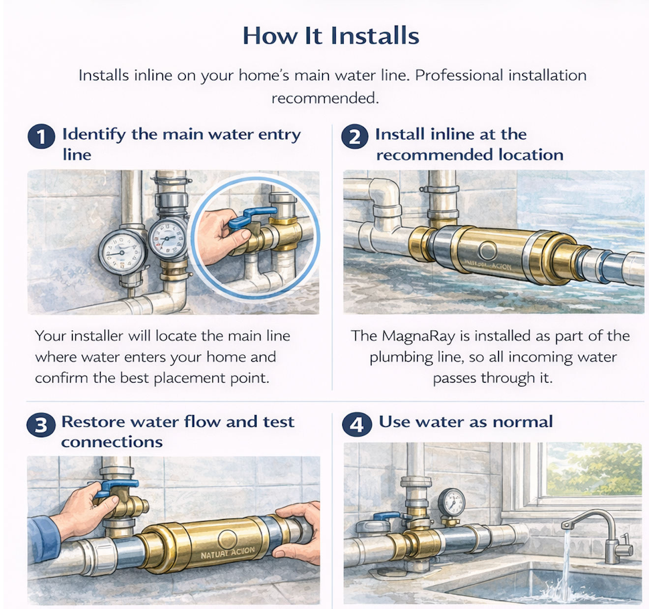 MagnaRay Advanced Whole-Home Water Structuring System