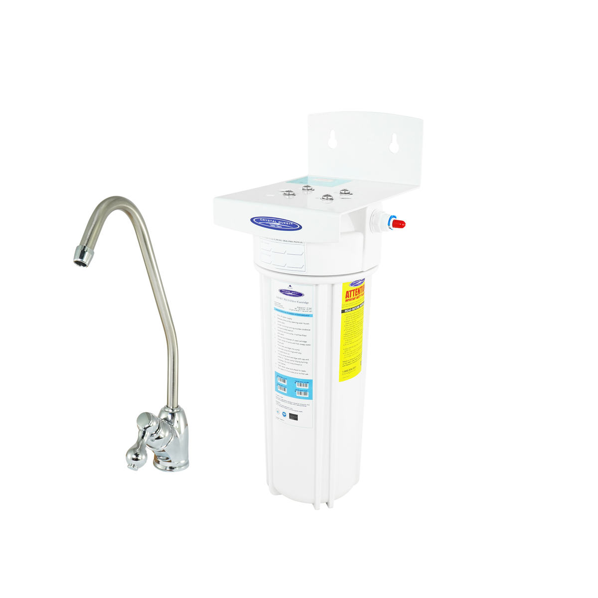 Fluoride Removal + SMART Single Under Sink Water Filter System