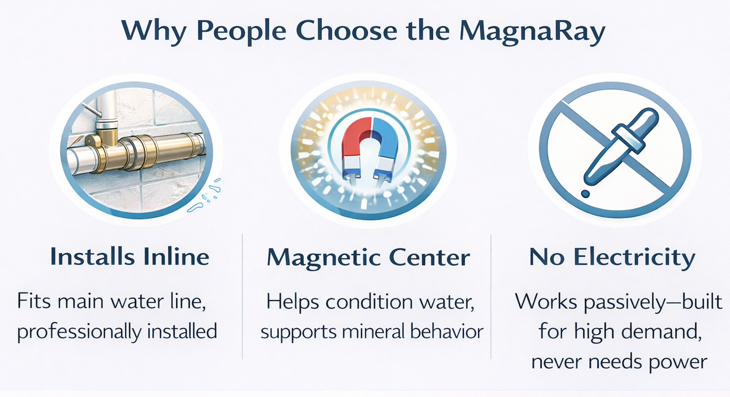 MagnaRay Advanced Revitalizer with Under Sink Filtration